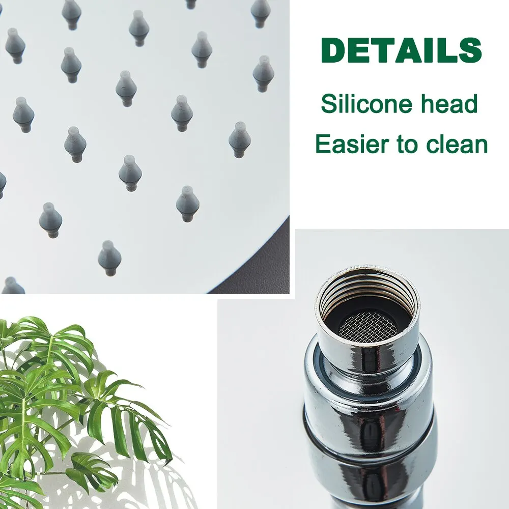 Хромированная Душевая Насадка С Дождевой Насадкой 8/10/12 Дюймов Нержавеющая Сталь