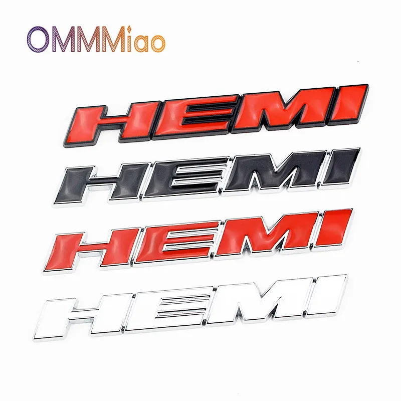 

Dodge hemi logo Dodge Ram 1500 modification label metal modification label pickup body label car stickers and decals TRUNK