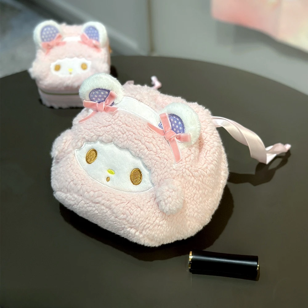 Симпатичная сумка на шнурке в японском стиле My Melody прекрасная плюшевая для