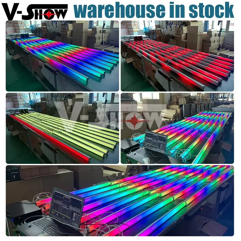 Фото Светодиодная пиксельная трубка VSHOW PL4003 RGB, кинетическая световая панель для ночных клубов, сцен и вечеринок №5