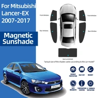 for mitsubishi lancer evolution x 2010 2016 magnetic car sunshade shield front windshield curtain rear side window sun shade