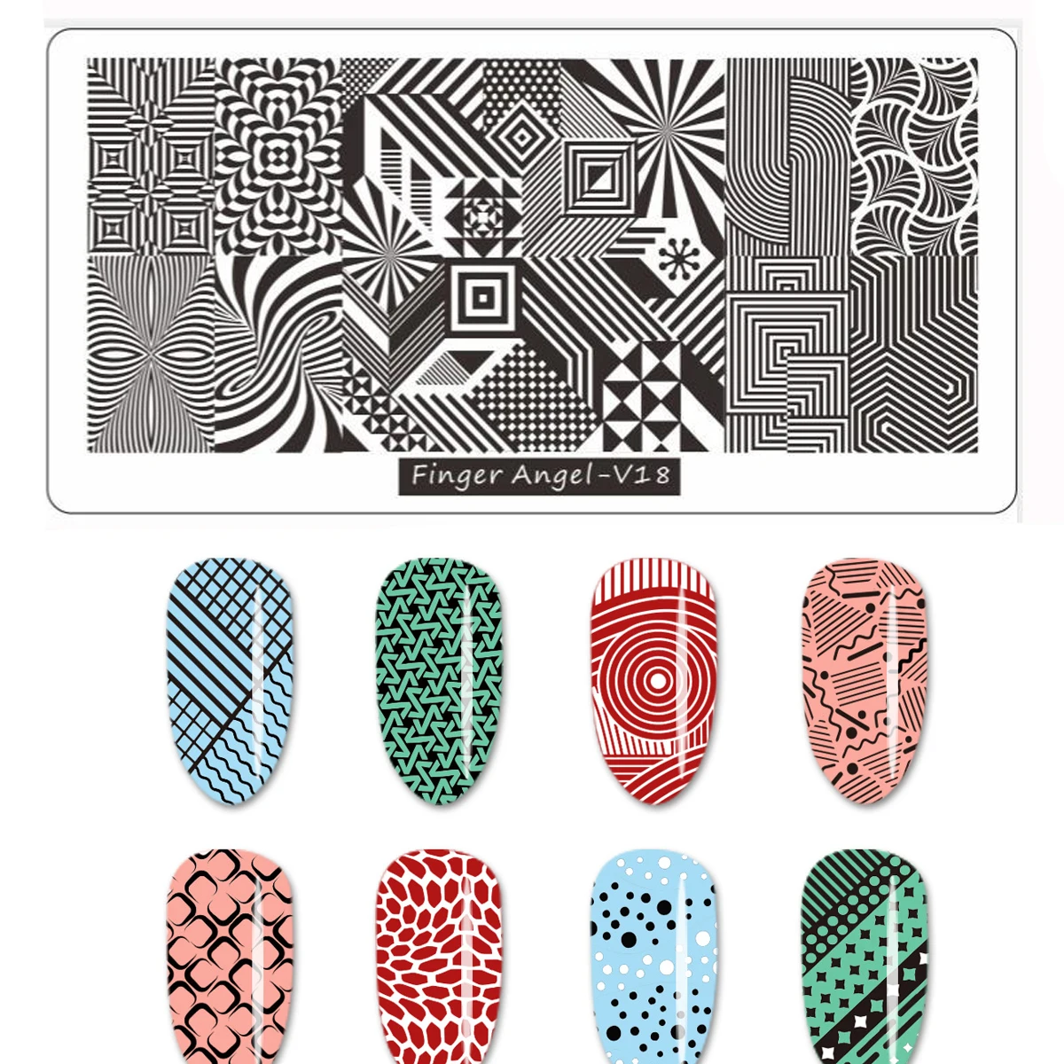 

1Pc Stamp Nail Template Stainless Steel For Nails Summer BEACH Templates on Nails Art Nails accessories Stamping Plates Tools