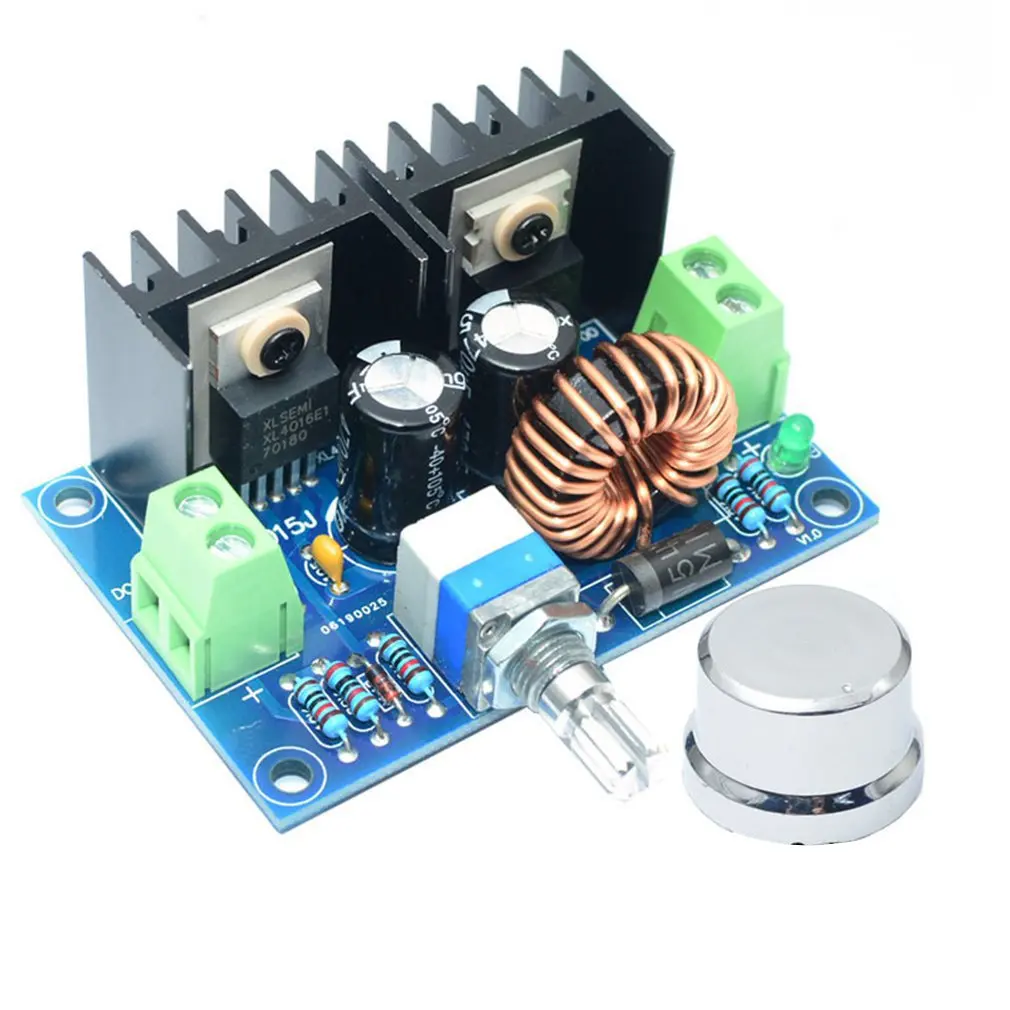 

Макс. 8 А 200 Вт Φ понижающий преобразователь платы питания XL4016 PWM регулируемый 4-40 В до 1,25-36 в Модуль платы