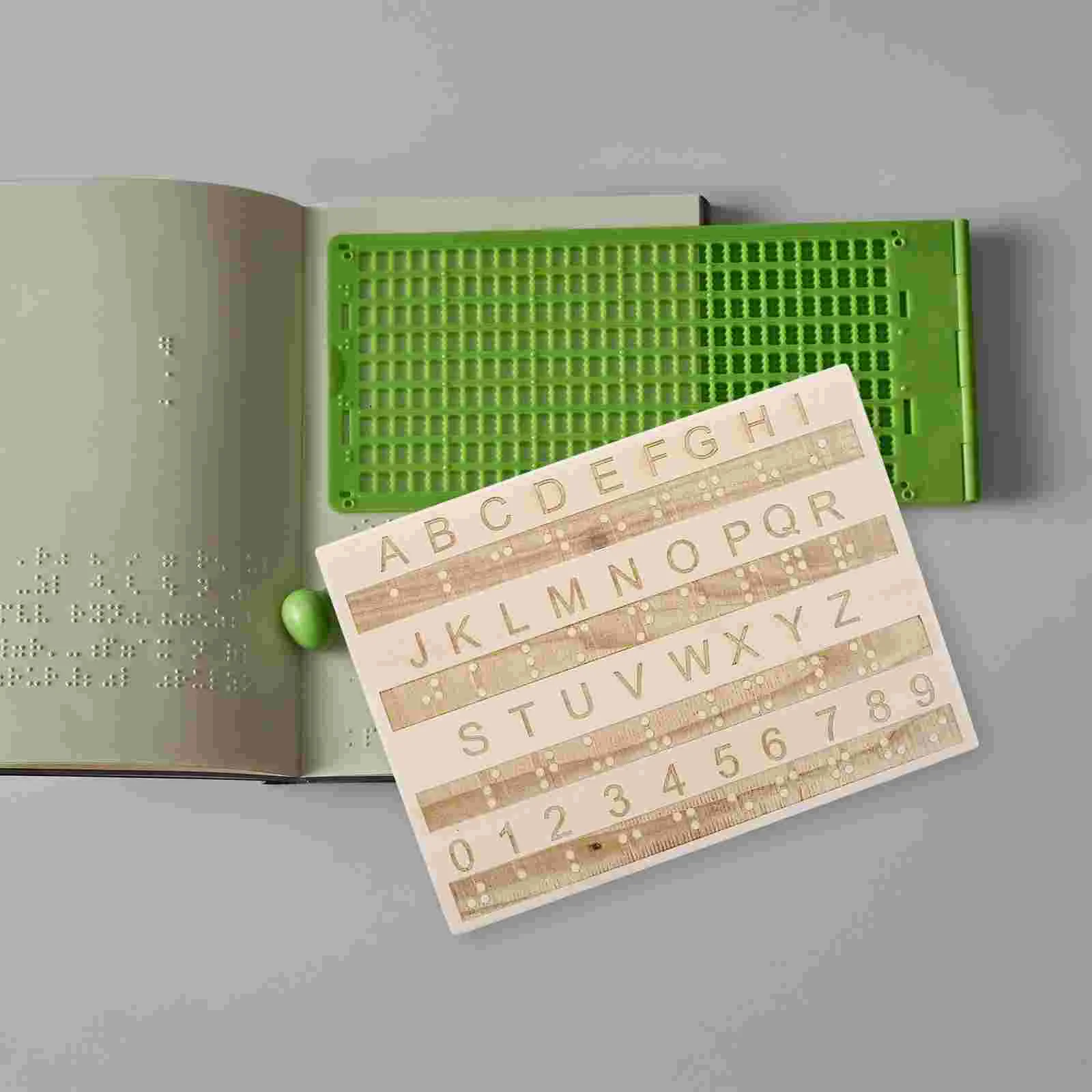 Накладки Braille Alphabet Impaired Vision Products Обучающая линейка Слепые игры Низкие для