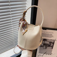 2022 women messenger bags summer round bucket bag women pu leather handbags designer ladies crossbody shoulder bags totes