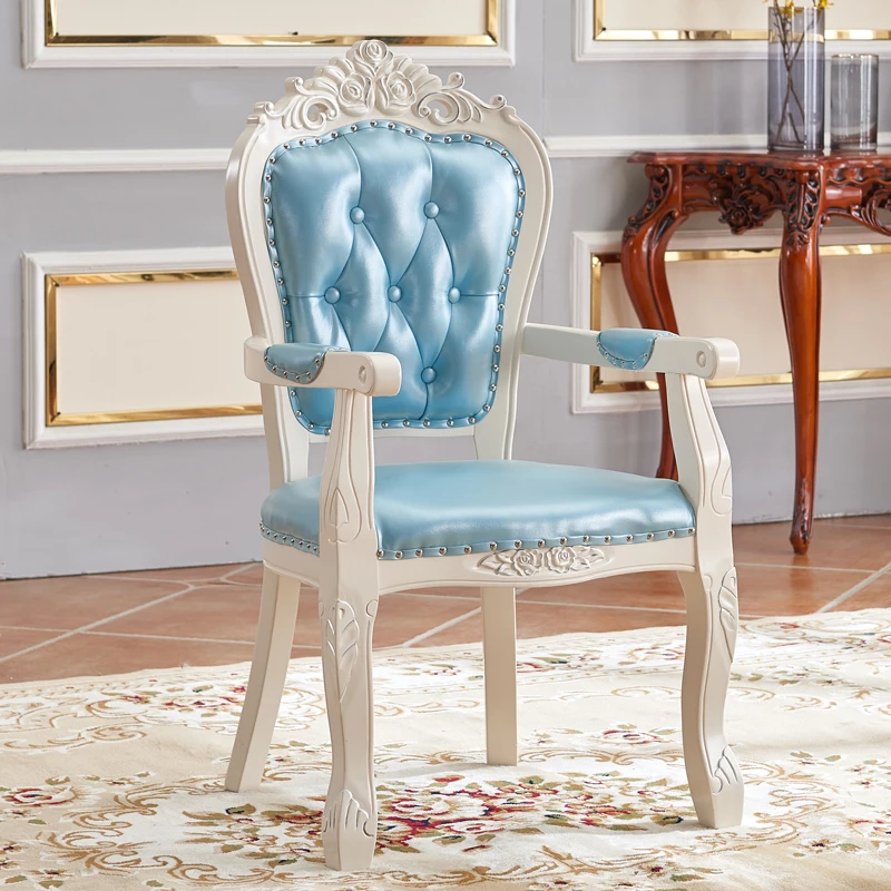 Деревянные водонепроницаемые обеденные стулья подлокотник европейские