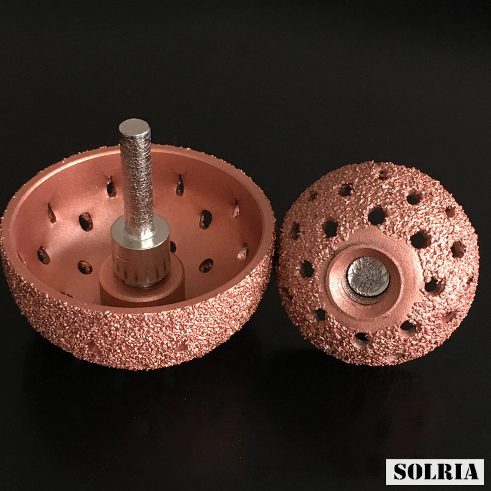 

42/55mm Tungsten Steel Material Hemispherical Pneumatic Grinding Head Tire Repair Tools Durable