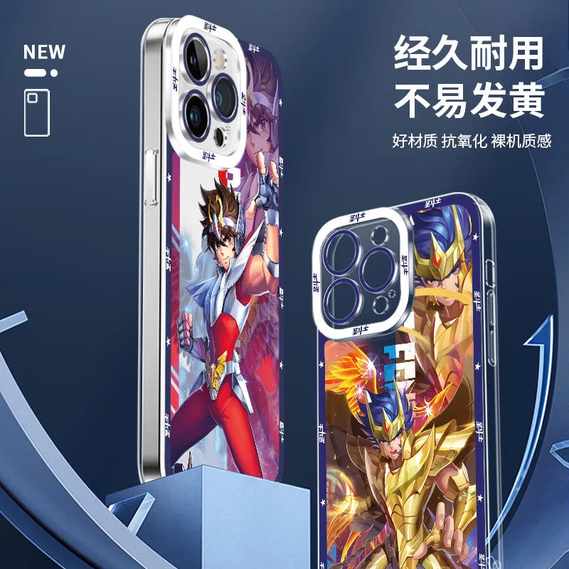 Saint Seiya Anime Phone Case for Infinix Note 40 30i 12 11 10 Zero 30 20 Smart 9 8 7 6 5 VIP Pro Plus 4G 5G Clear Cover