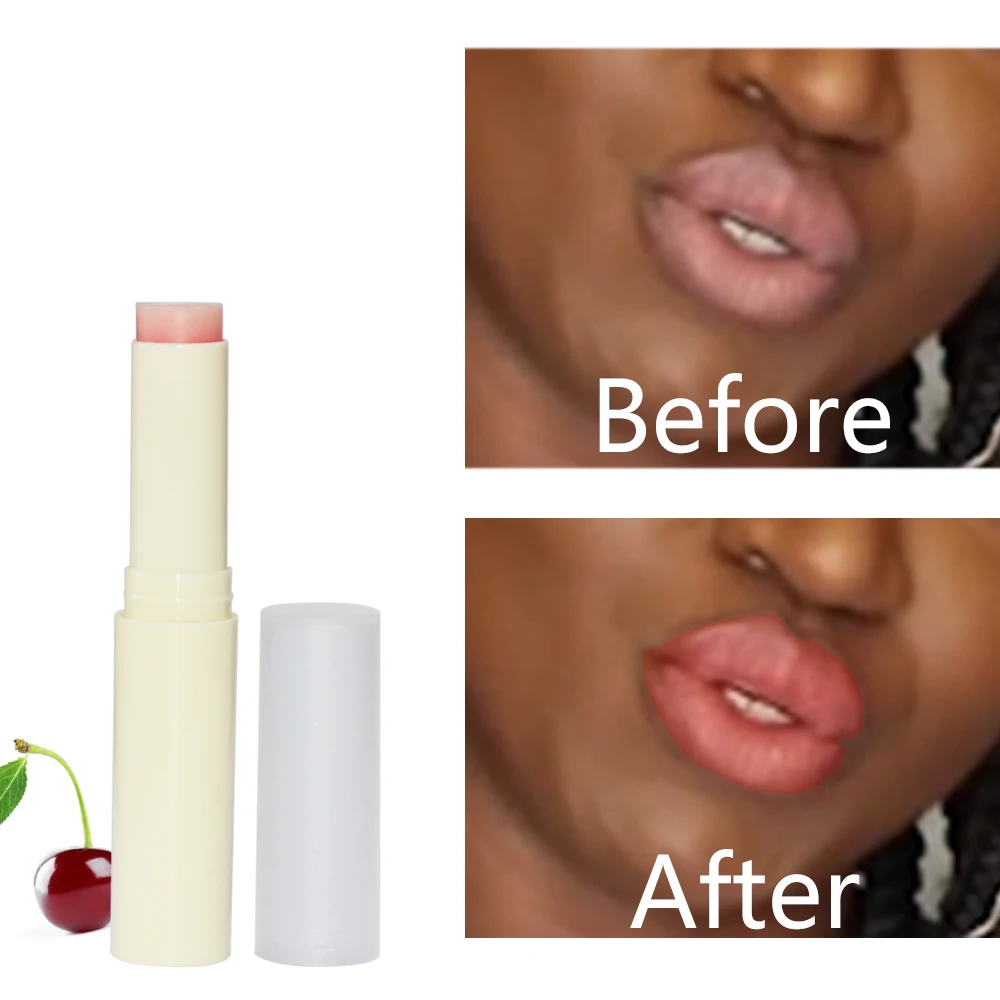 Вишневый Розовый бальзам для губ розовый свежий Осветляющий крем лечение