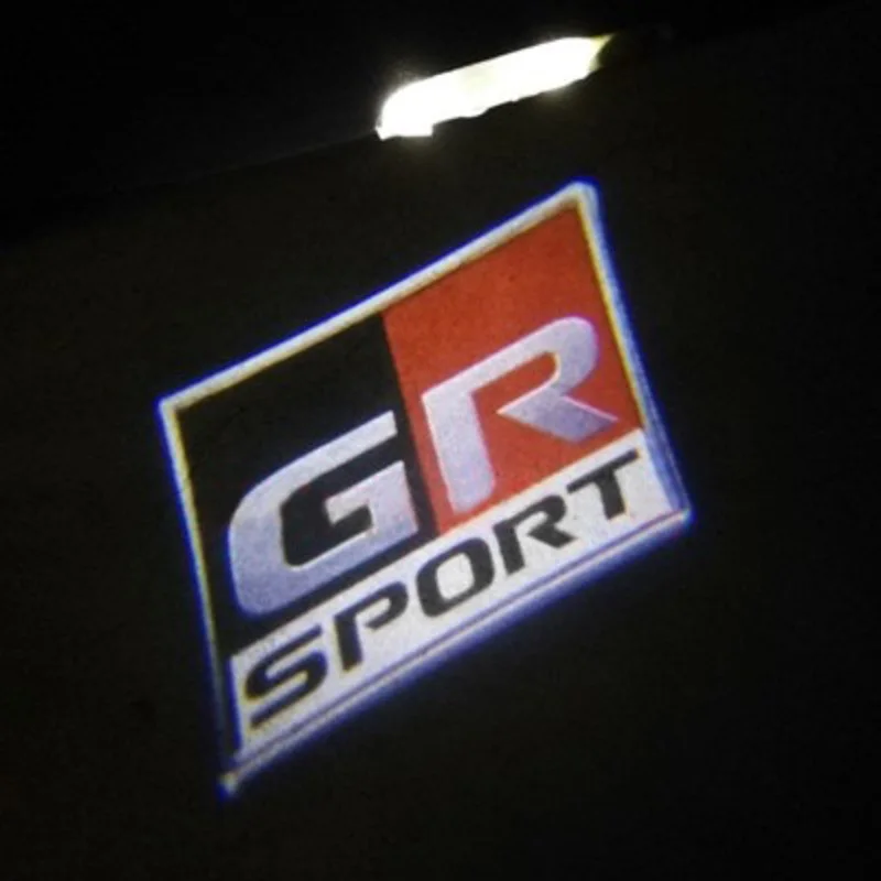 

GR SPORT Emblem Badge Light LED Projectors Courtesy Light For Toyota ALPHARD VELLFIRE PRADO RAV4 GR Sport Toyota Car Door Light