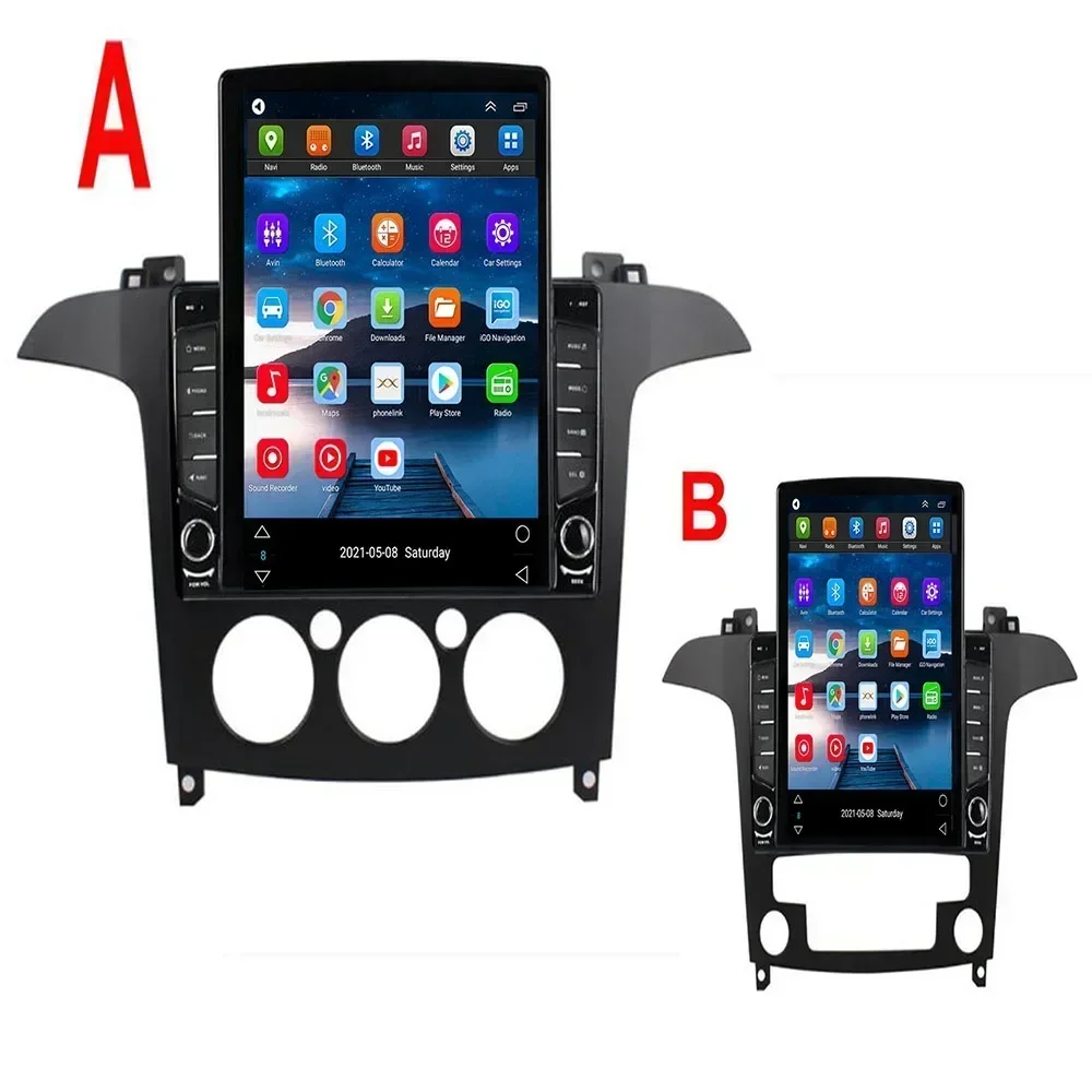 For Tesla Style 2Din Android 13 Car Radio Ford S-Max S max Galaxy Multimedia Video Player GPS Stereo Carplay DSP RDS Cam