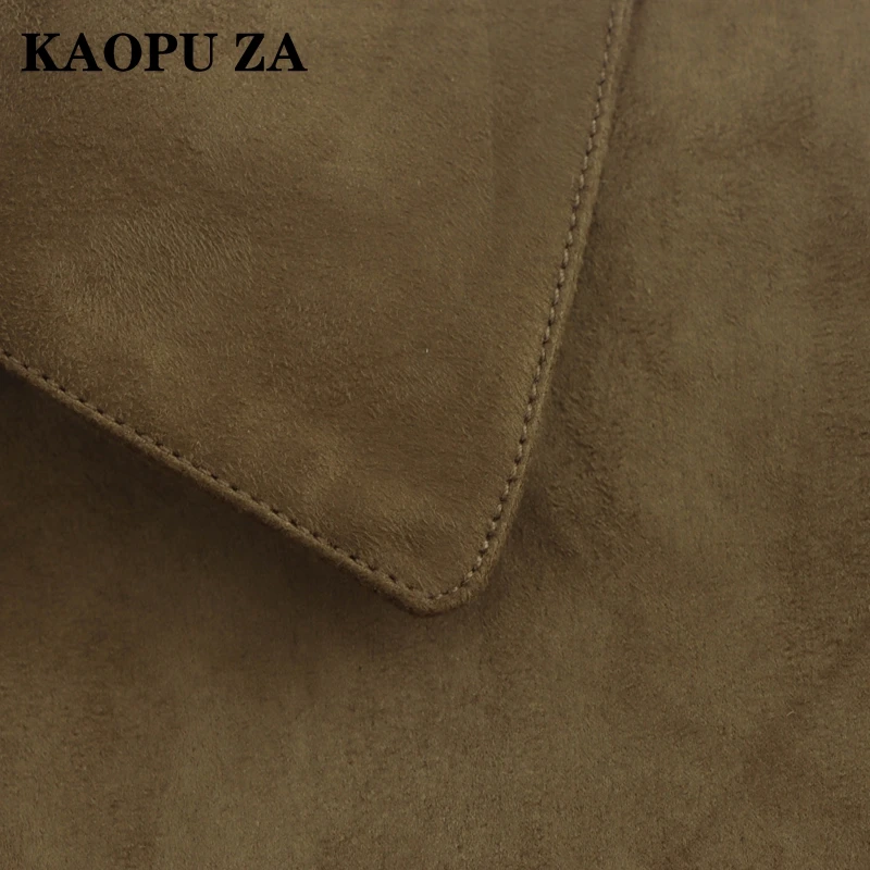 Куртка KAOPU ZA Женская короткая однотонная с длинным рукавом повседневная