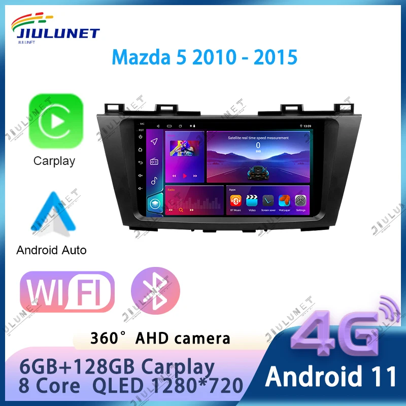 

Автомагнитола JIULUNET для Mazda 5 3 CW 2010-2015, 9 дюймов