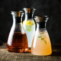 jinyoujia danish thicken glass cold hot kettle water bottle glass container bottle restaurant home lemon juice tea milk kettle