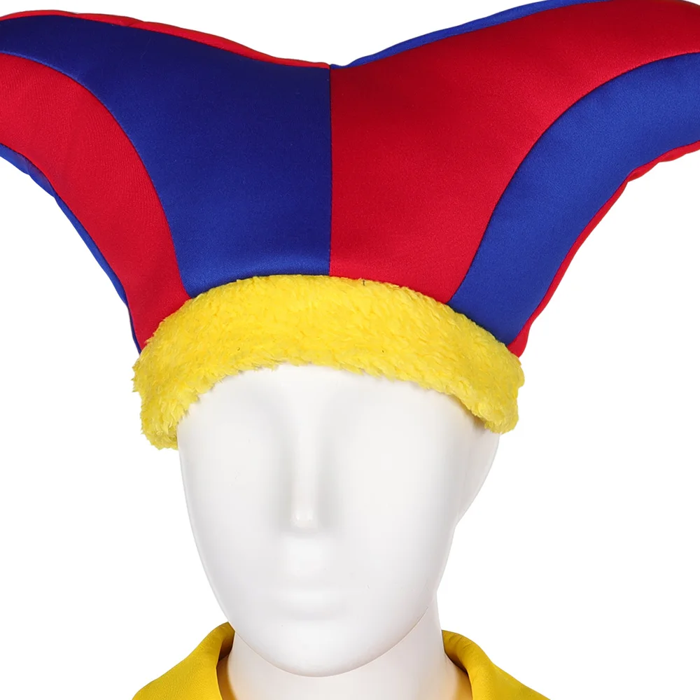 Костюм для косплея Pomni детей и девочек Женский костюм взрослых шляпа перчатки