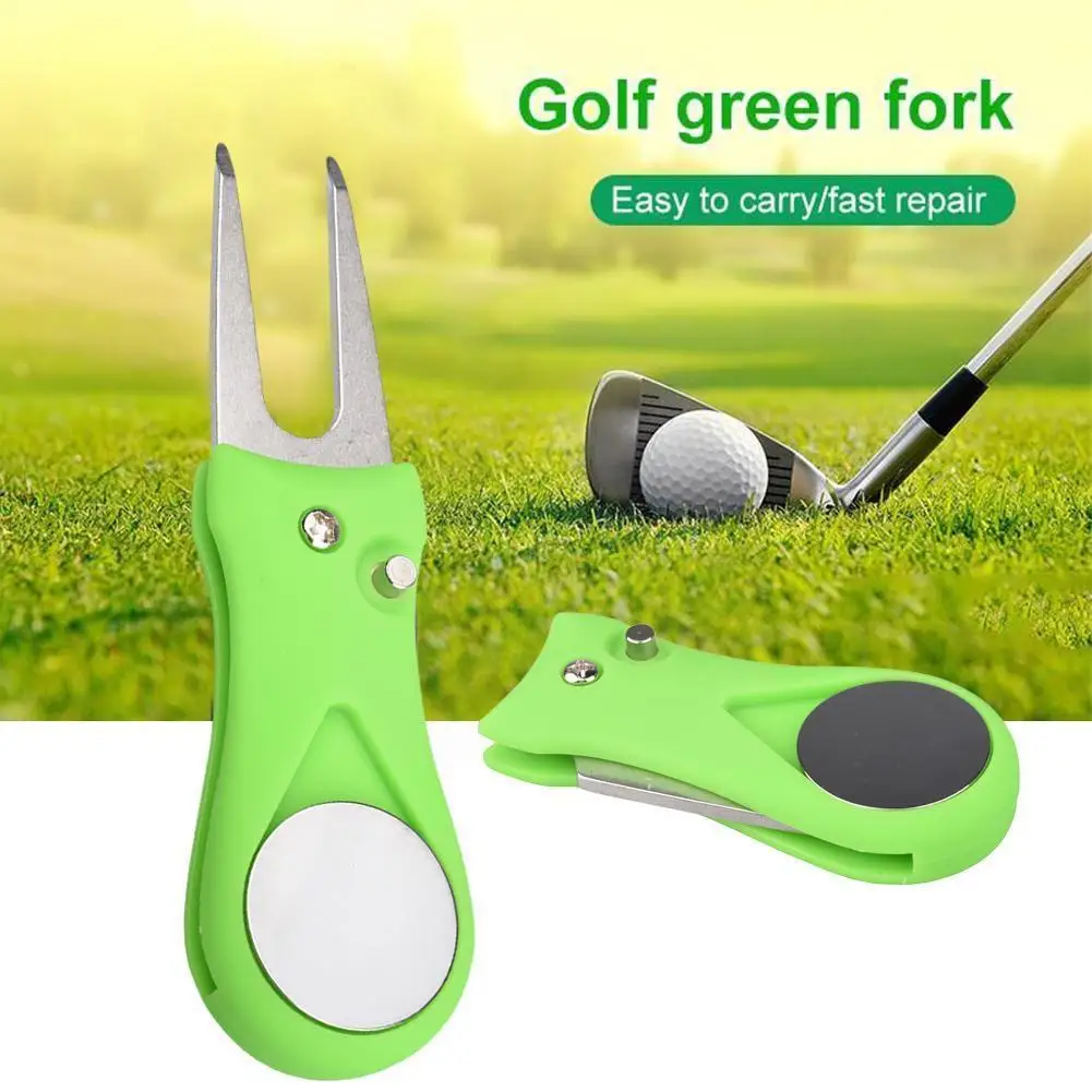 

1 Pcs Golf Repair Tool Pitch Groove Cleaner Golf Pitchfork Golf Ship Drop With Marker Z8m3