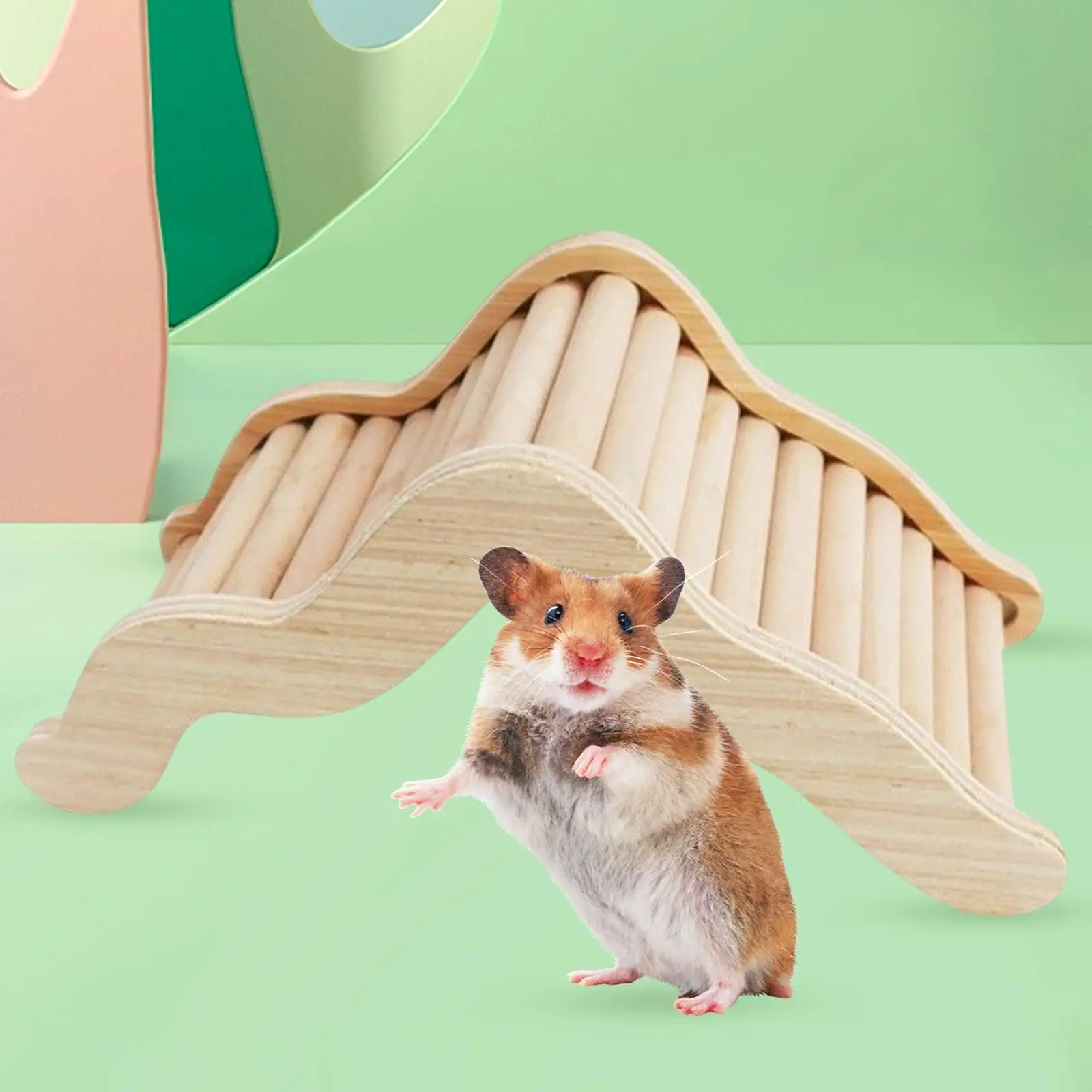 

Hamster Bridge Cage Accessories Hamster Ladder Toys Budgie Bird Climbing