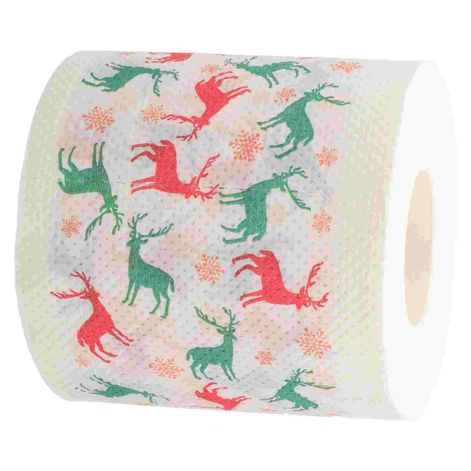 

Tissue Paper Christmas Deer Hand Towels Novelty Toilet Wood Pulp Supply
