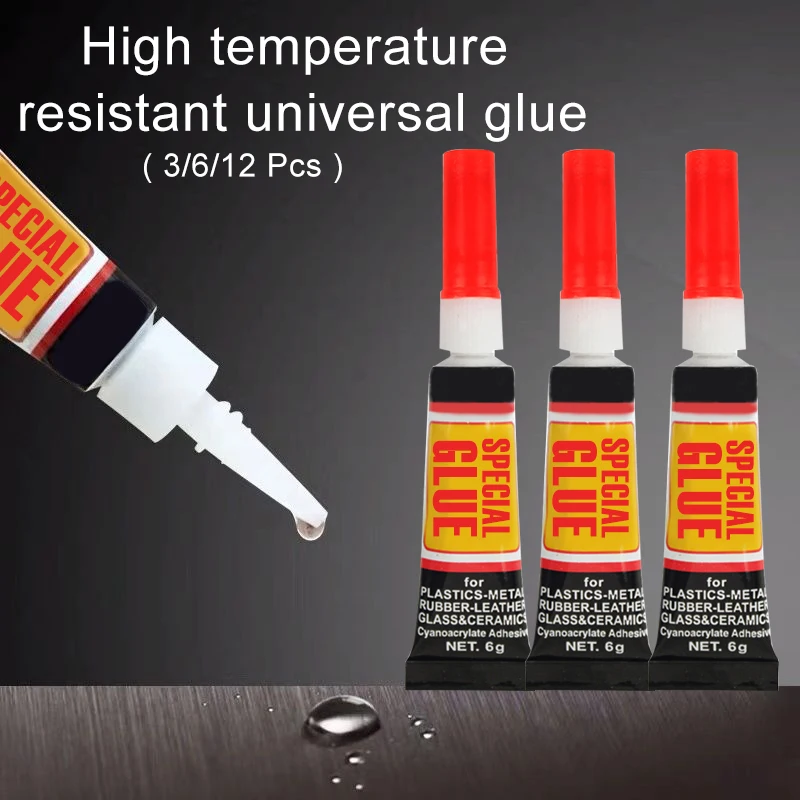 

Superglue Glue Compact Cyanoacrylate For Wood Glass 3g/unit 8x1.15cm Bonding Effect Metal Sealants Transparent