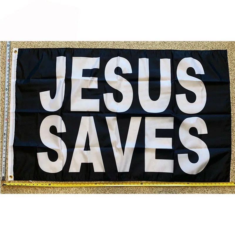 

Jesus Flag FREE SHIPPING Trump Biden Jesus Saves B Hope God USA Poster Sign 3x5' yhx0112