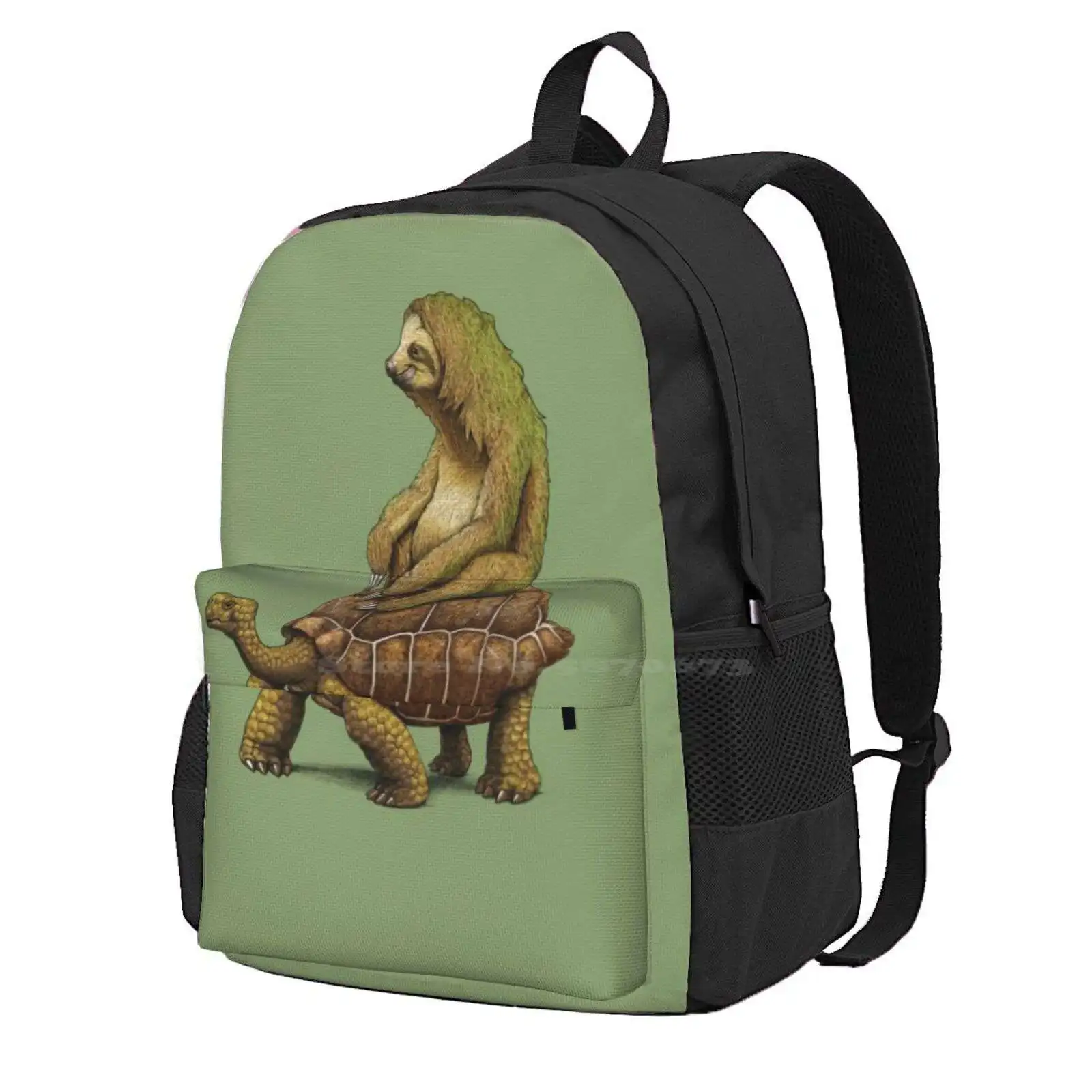 Модный рюкзак с принтом черепаха медленно охлаждающая