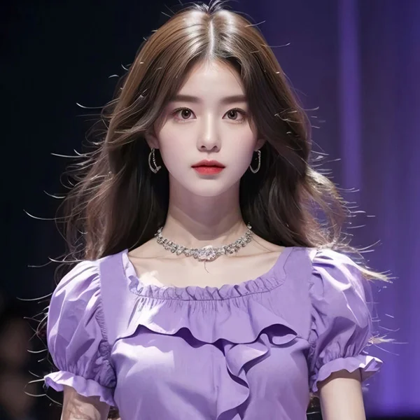 Новинка лета 2024 фиолетовые рубашки с оборками и коротким рукавом допаминовая