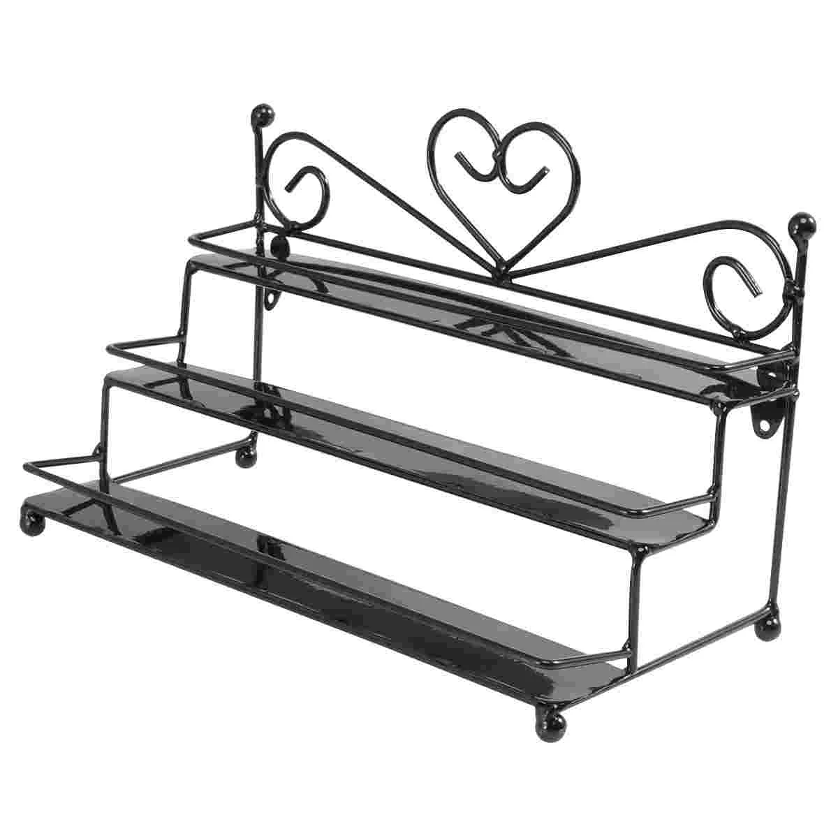 

Nail Polish Organizer Rack Metal Holder Display Wall Shelf Diy White Tier