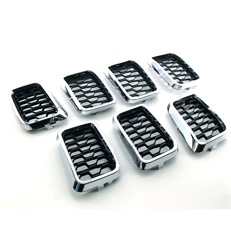 For Jeep Grand Cherokee 2017-2020 Chrome Frame Mesh Front Grille 68317863AA Car Produts