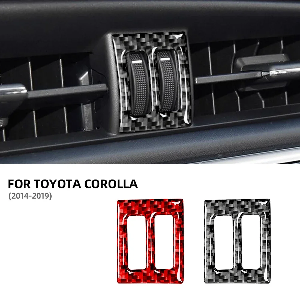 Черные автомобильные наклейки из углеродного волокна для Toyota Corolla 2014 2015 2016 2017 2018