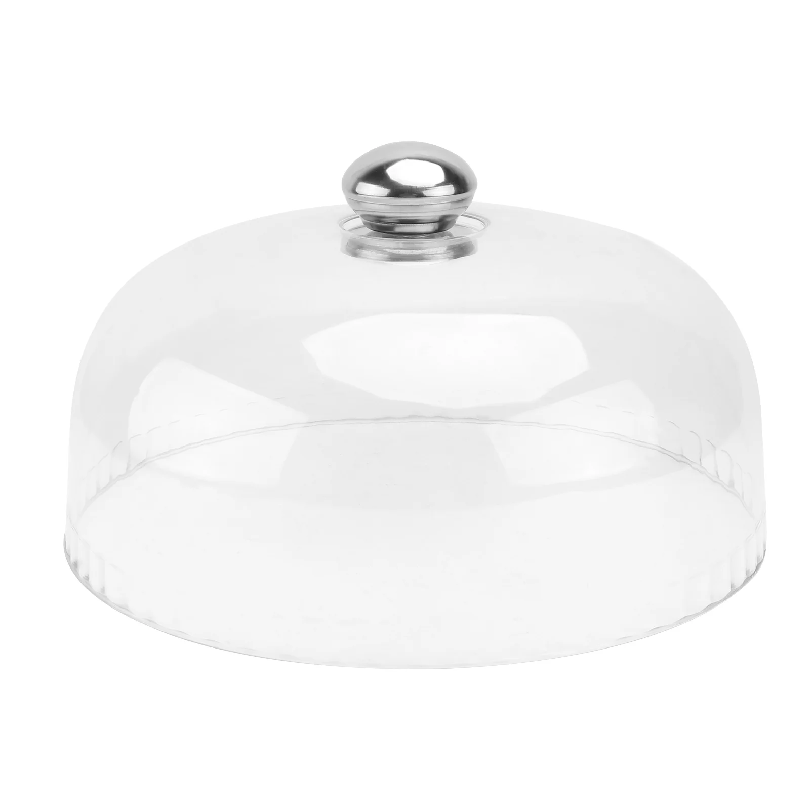 

Cover Cake Dome Stand Display Dessert Cloche Plate Lid Covers Platter Clear Serving Tray Snack Round Cheese Microwave Picnic