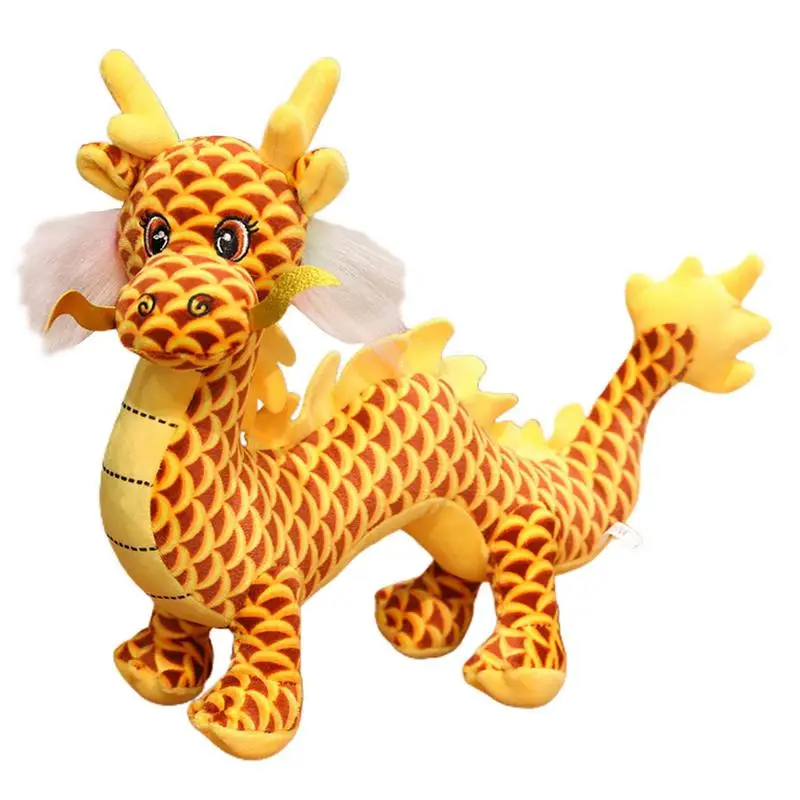 

Stuffed Dragon 2024 Dragon Year Stuffed Doll Stuffed Animal Decor Toy Chinese Zodiac Mascot Gifts For Girls Boys Kids Birthday
