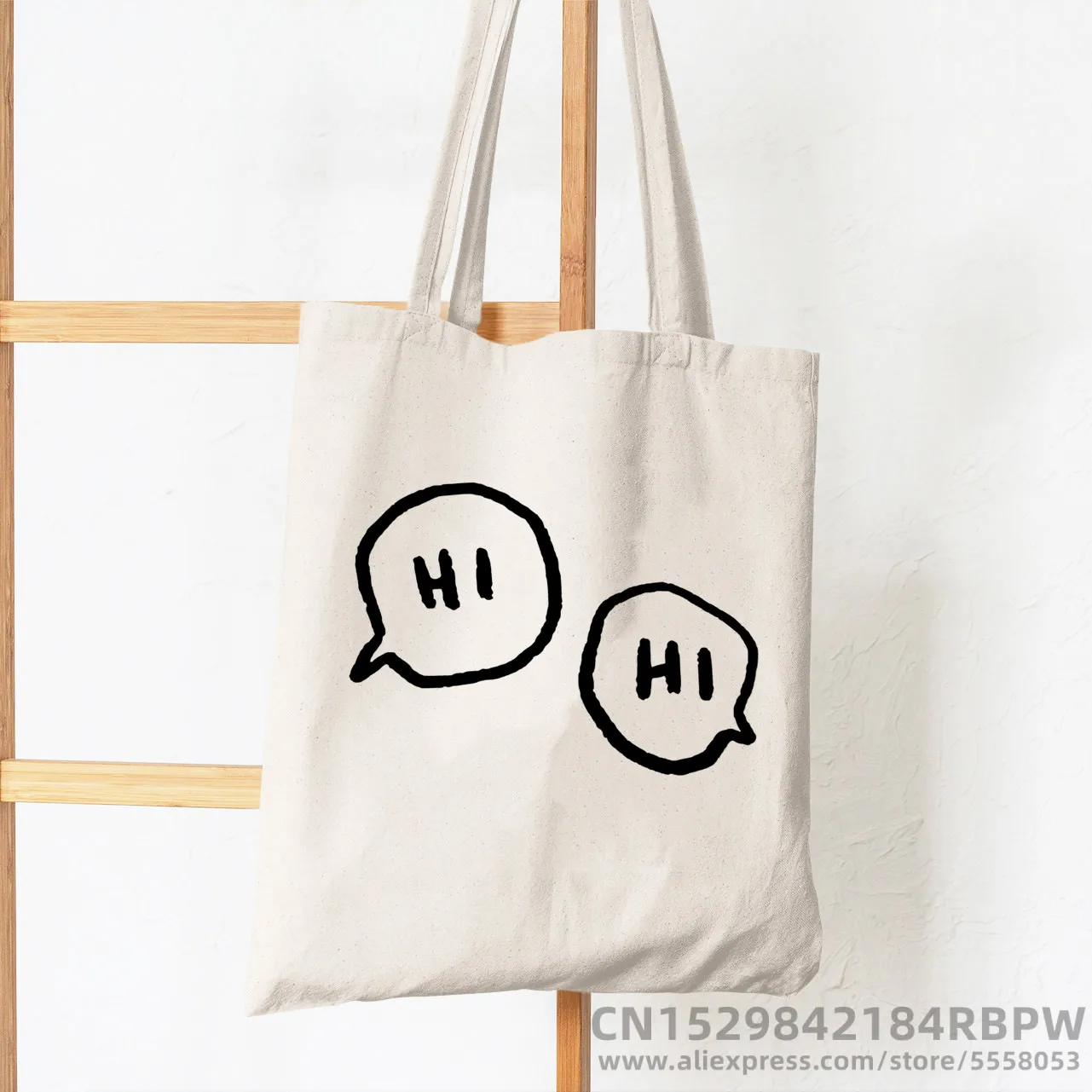 Приятная Женская вместительная Холщовая Сумка-тоут с надписью многоразовый