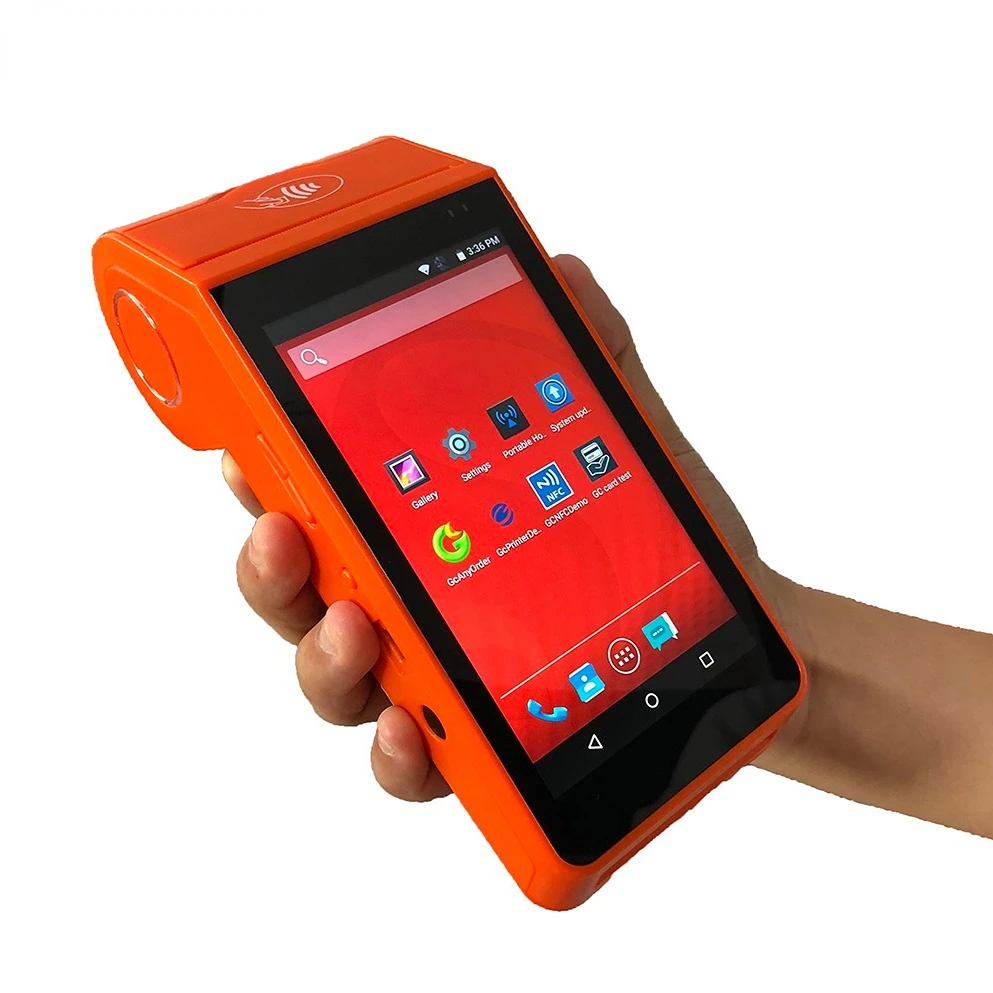 

GT90 Portable Wireless Android Pos Device with receipt printer MSR NFC card reader