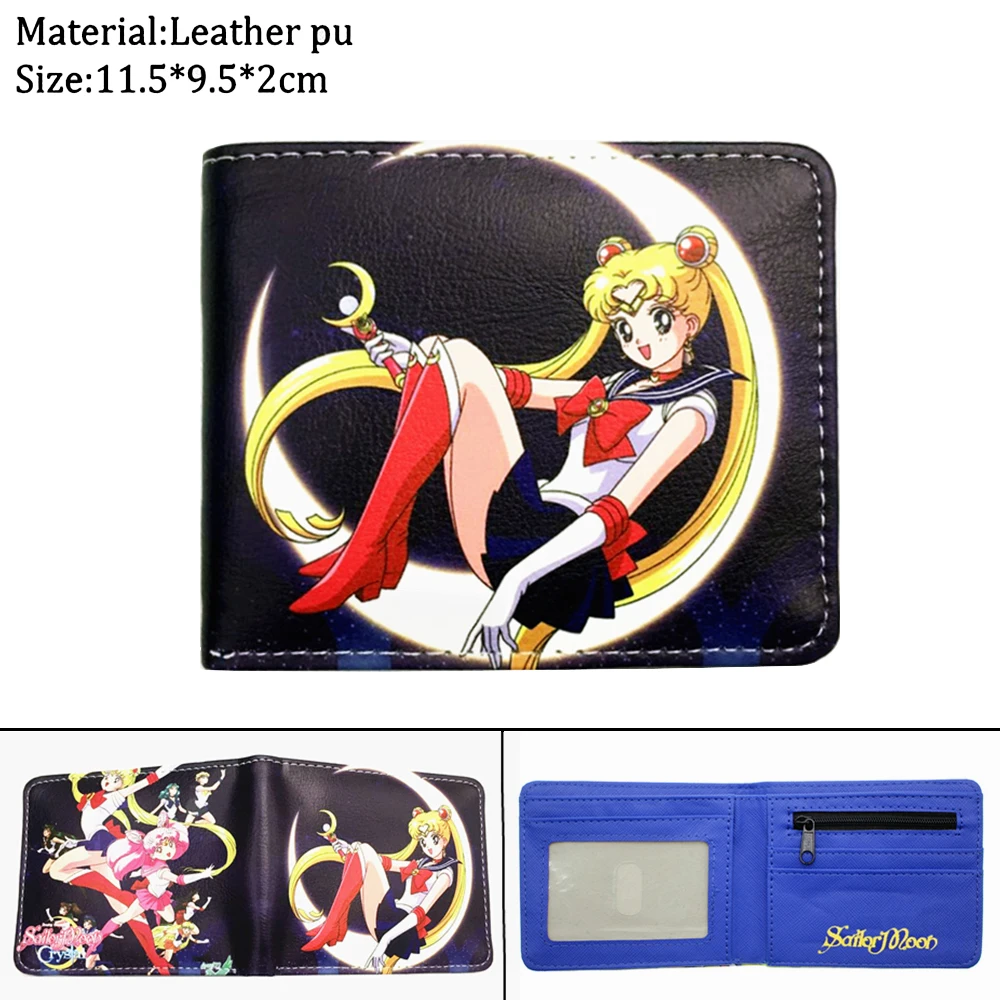 

Anime Leather Wallet Bifold Coin Pocket Photo Credit Card Holder Teenager Boys Girls Casual Cartoon Cosplay Short Purses Gifts