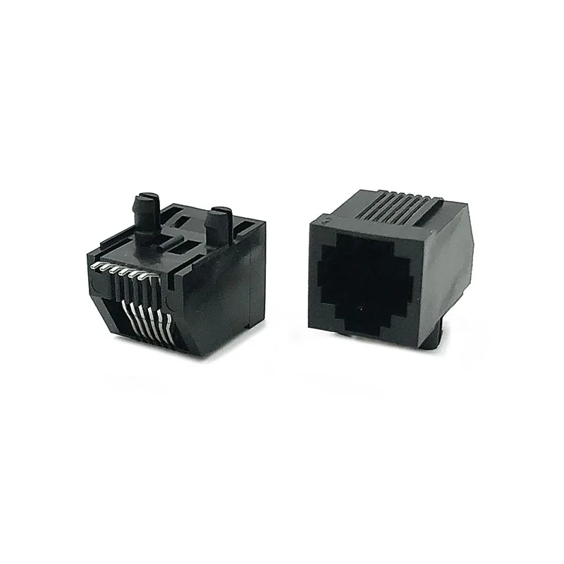 12 шт. разъем RJ12 SMT прямоугольный гнездо RJ25 6P6C модульная вилка 5722 коммуникационная