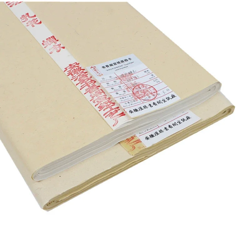 Фото Прозрачная бумага из слюды Xuan Rijstpapier для китайской каллиграфии и живописи, ультратонкая рисовая бумага «Крыло цикады» №5