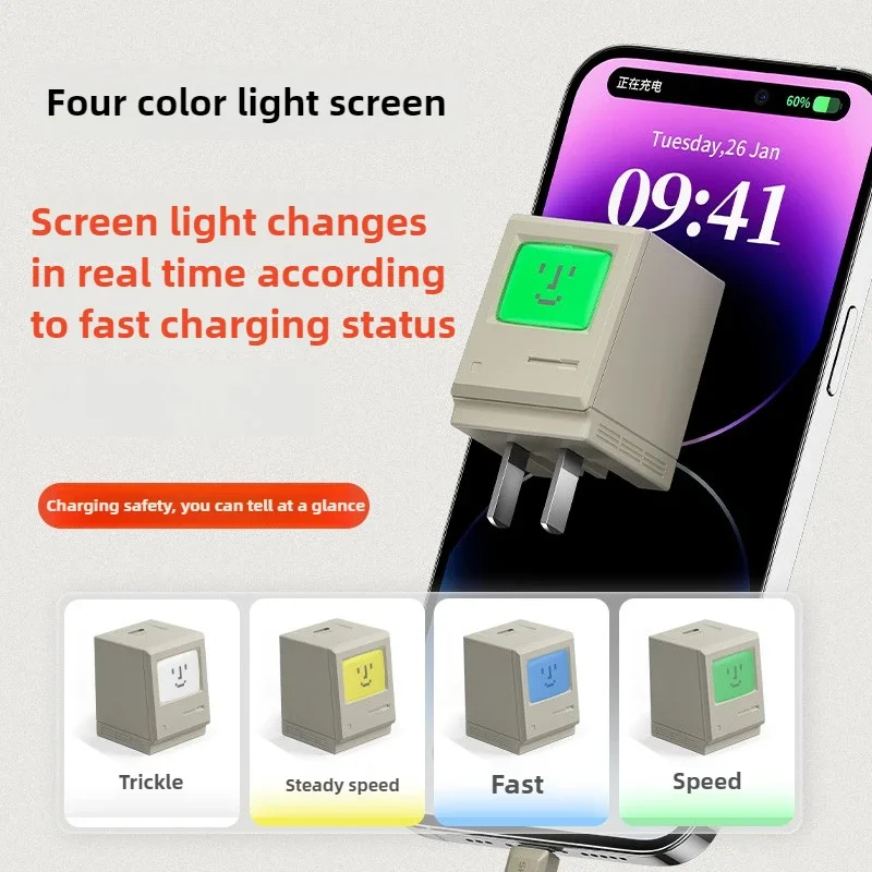 Macintosh 35 Вт нитрид галлия подходит для IPhone 15/16ProMax зарядное устройство быстрой