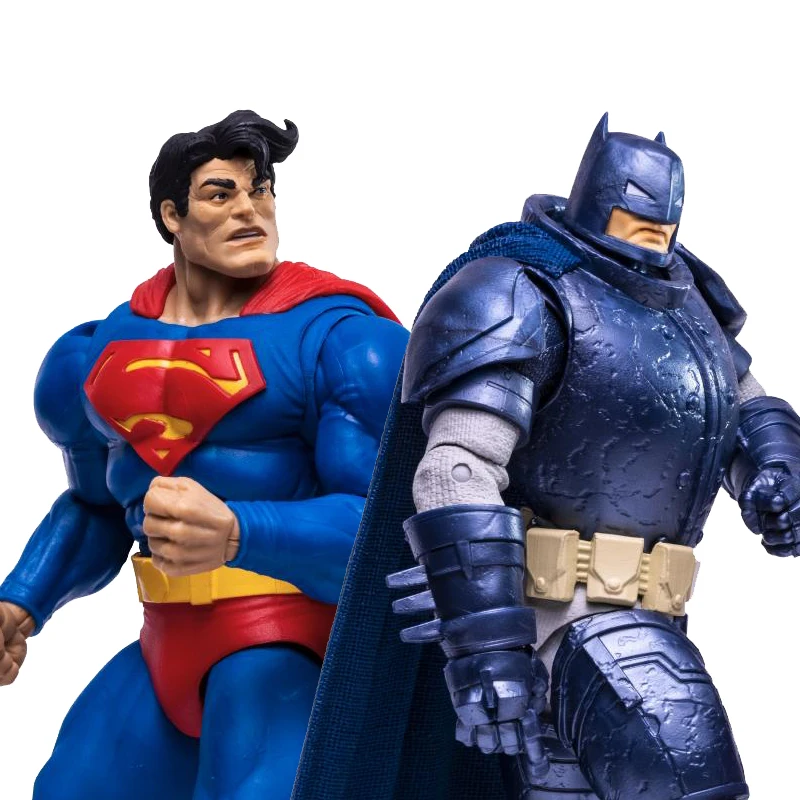 

McFarlane Super Man VS бронированный человек летучая мышь оригинальная 7-дюймовая экшн-фигурка модель DC Comics игрушки двойной костюм подарок отцу
