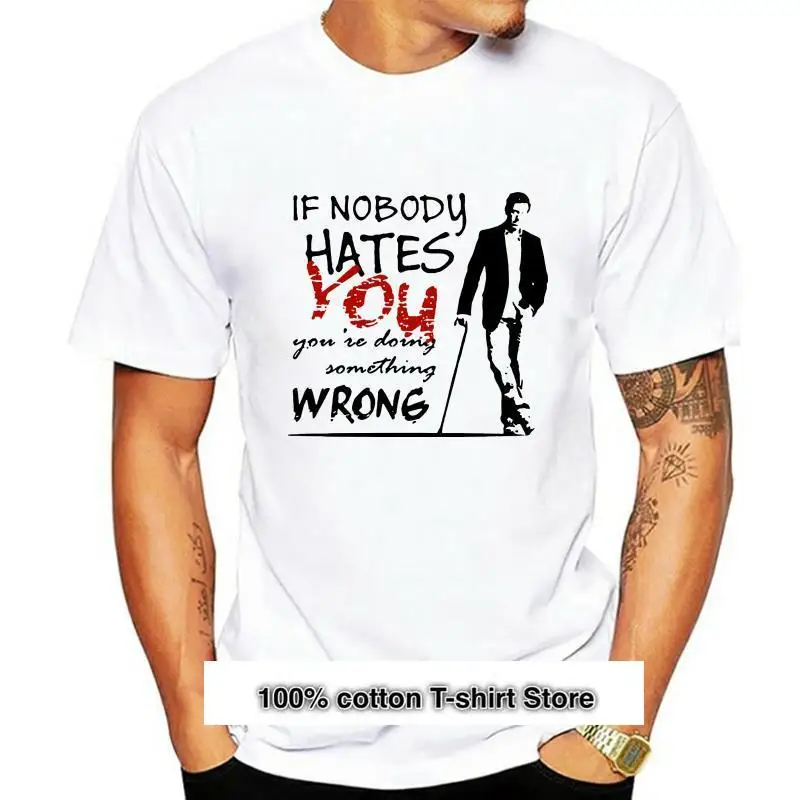 

Camiseta de cuello redondo de Uomo per il tempo, libero, Magliette, Dr House, MD Se Nessuno odio Si Manica corta, 100%