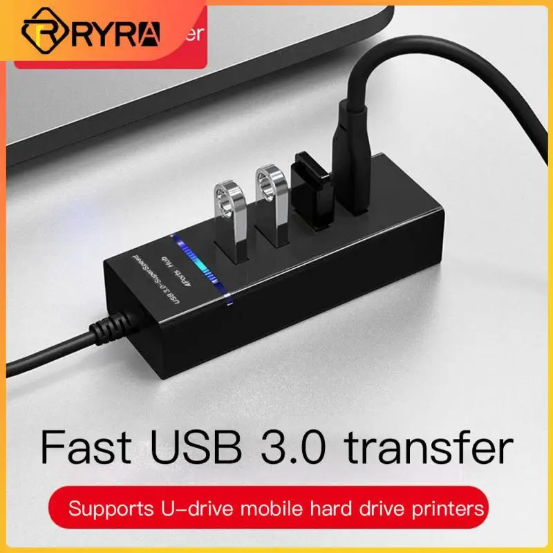 

RYRA 3.0 USB C Expansion Dock 4 Ports Multi Splitter Adapter Multifunctional Expander High Speed USB Hub MacBook Laptop Device