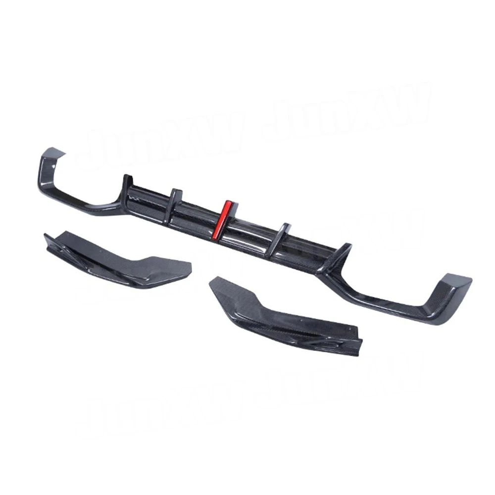 Задний диффузор из углеродного волокна с разветвителями для BMW X4M F98 2022 + FRP задний