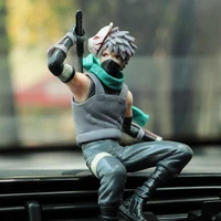 naruto anime car ornaments handsome anbu kakashi doll car center console decorative hand model movable puppet gift 18cm