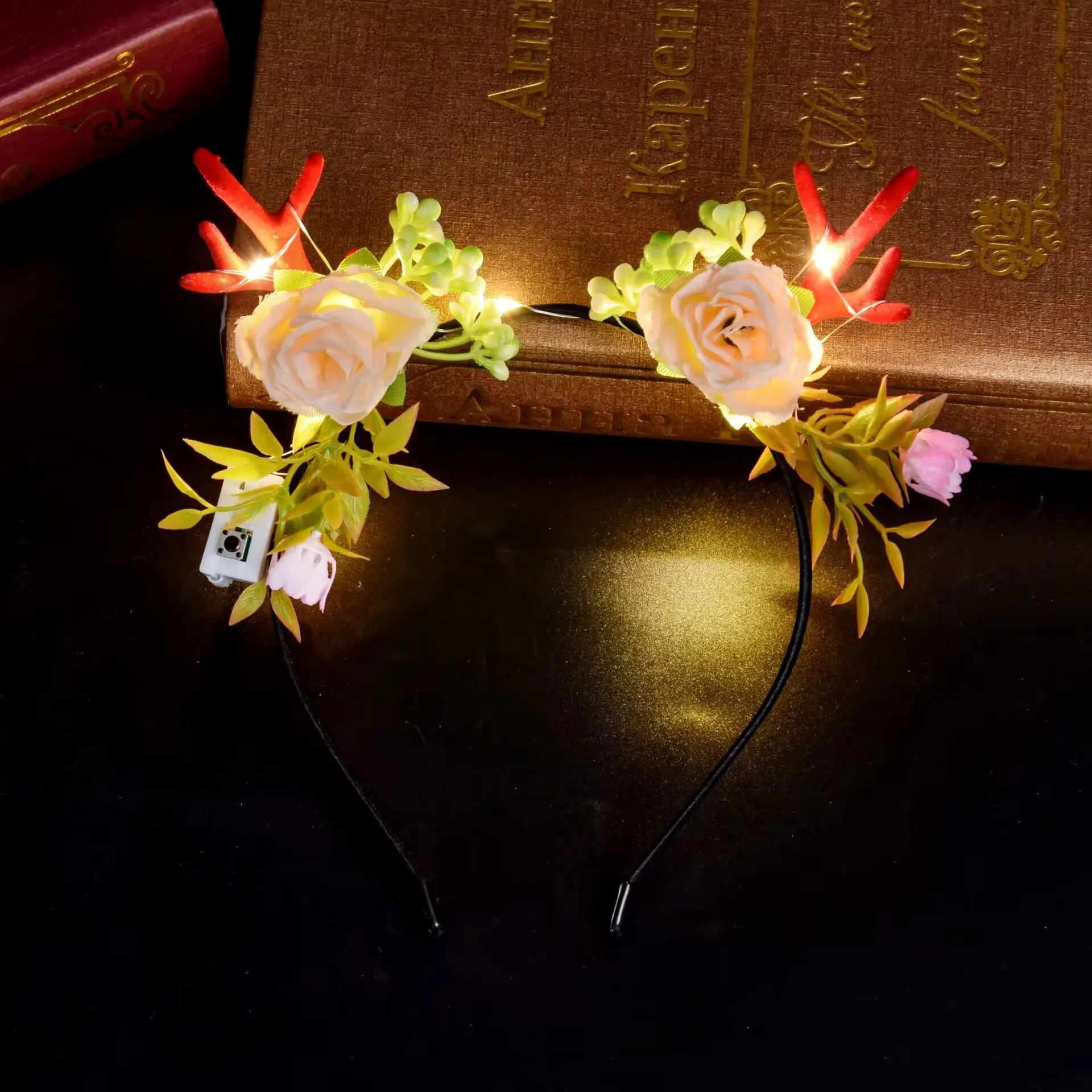 

Рождественская светящаяся повязка на голову с рогами лося