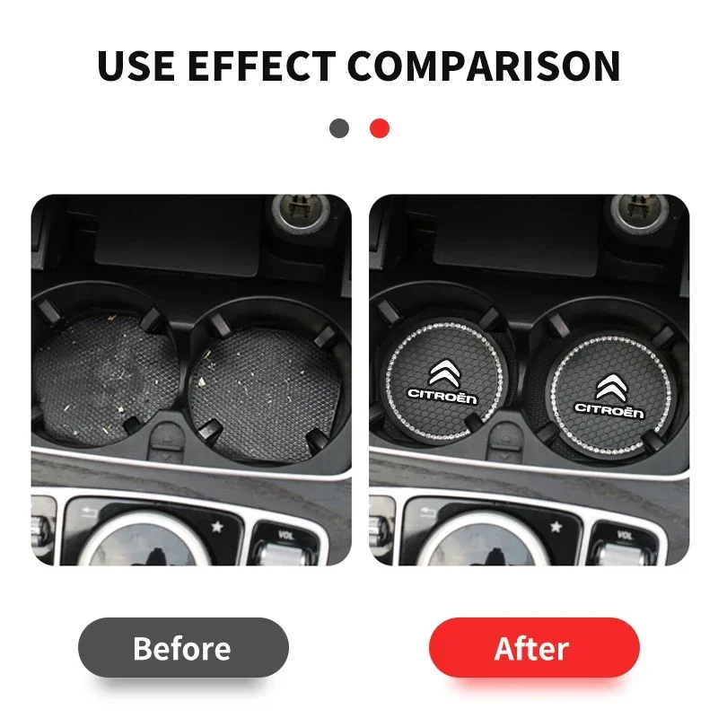 Силиконовая автомобильная внутренняя противоскользящая накладка для чашки воды