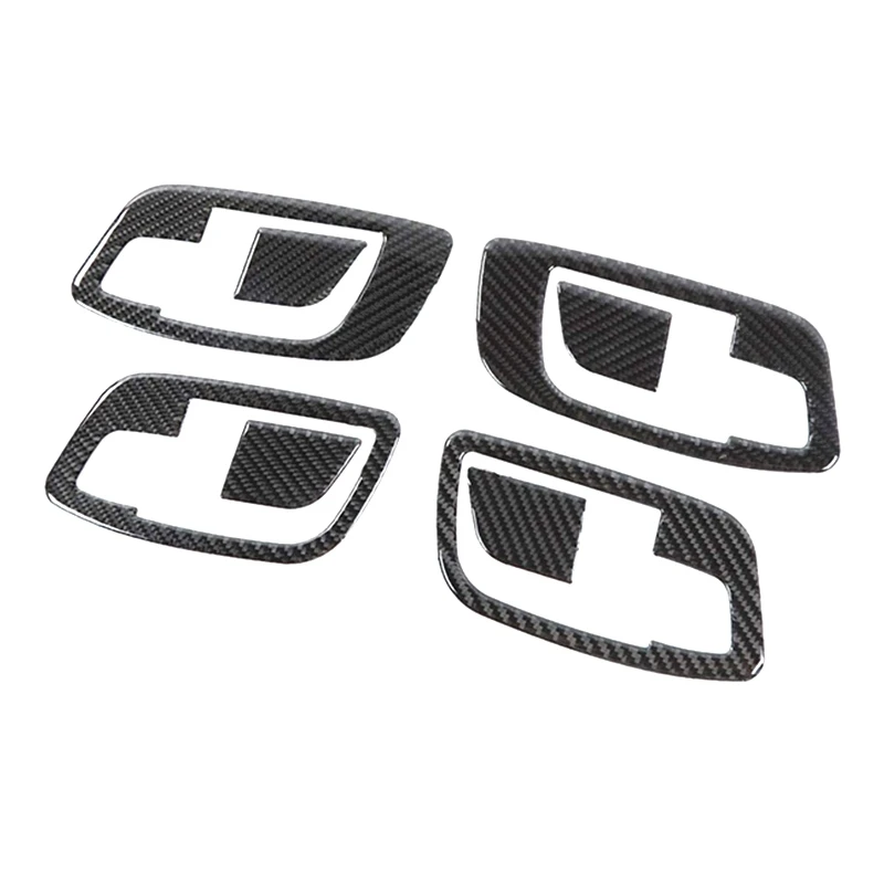 

Car Inner Door Handle Bowl Trim Decor Cover Carbon Fiber For Dodge Charger Chrysler 300C 2011-2020