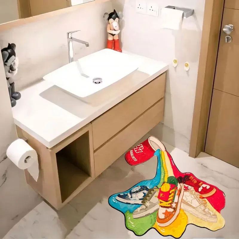 Модный коврик для кроссовок противоскользящий из искусственного кашемира