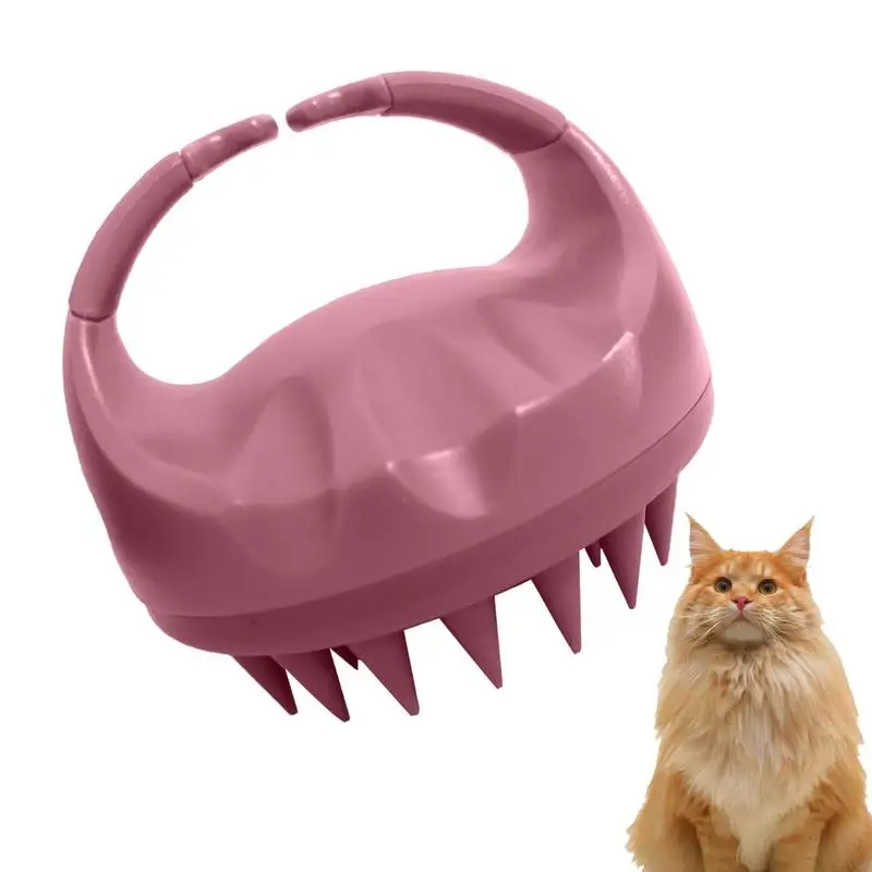 Массажная щетка для собак, силиконовая щетка для выпадания короткой ...