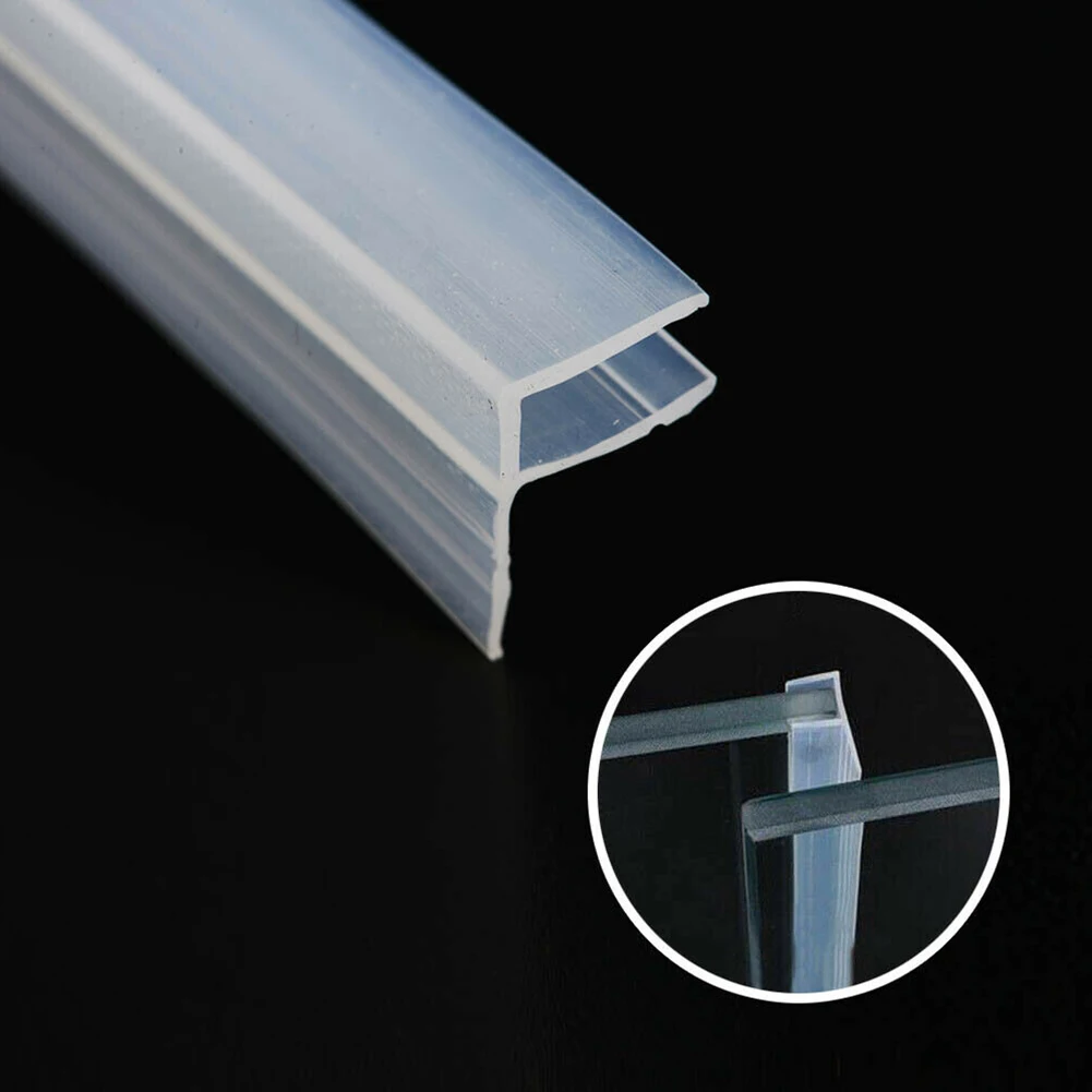 

2M Transparent F Shape Seal Strip Rubber Shower Room Door Window Sealing Strip Weatherstrip For 6mm Glass Shower Seal Strips