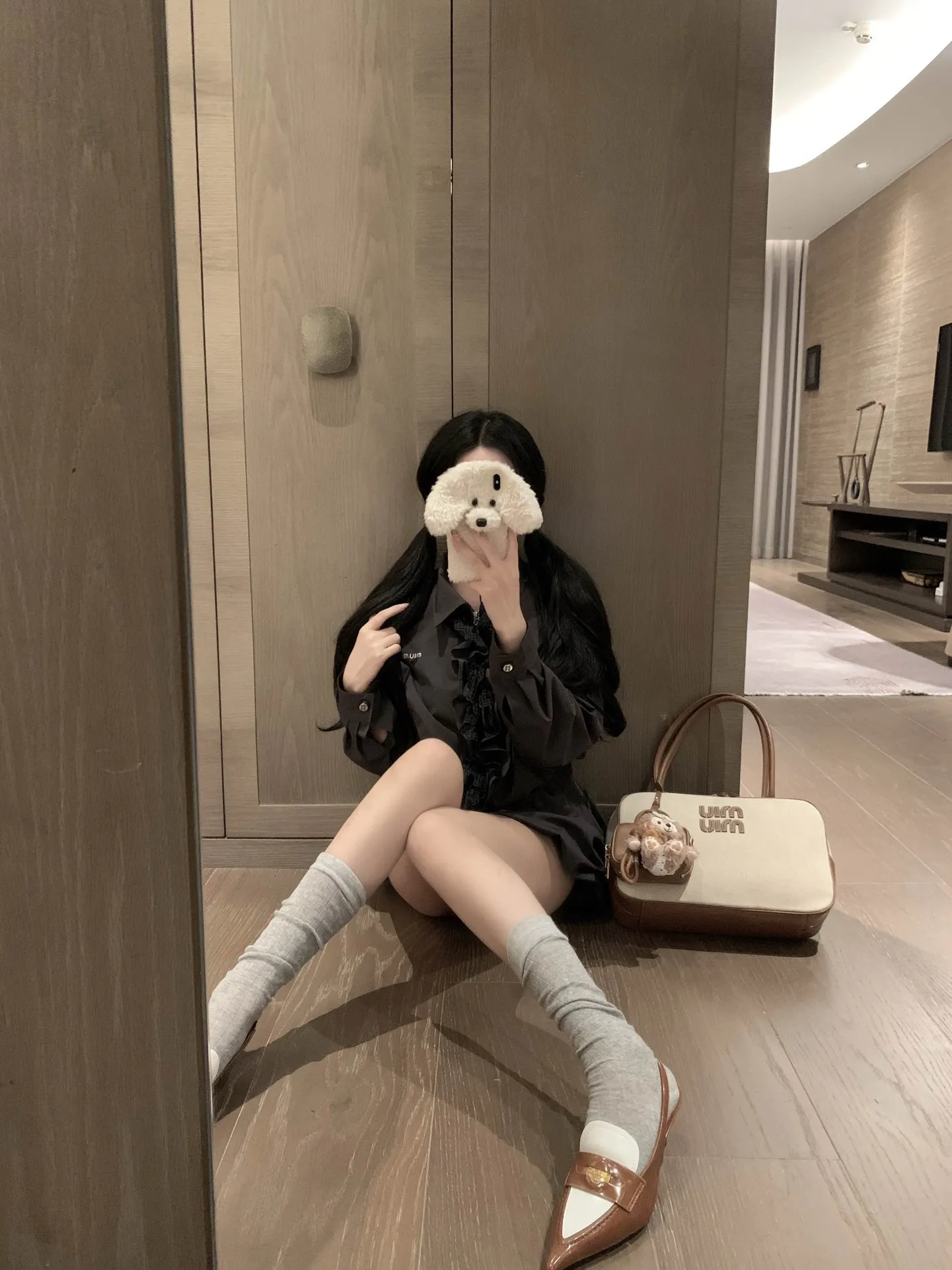 комплект из Miu Miu，Женский модный Комплект из двух предметов