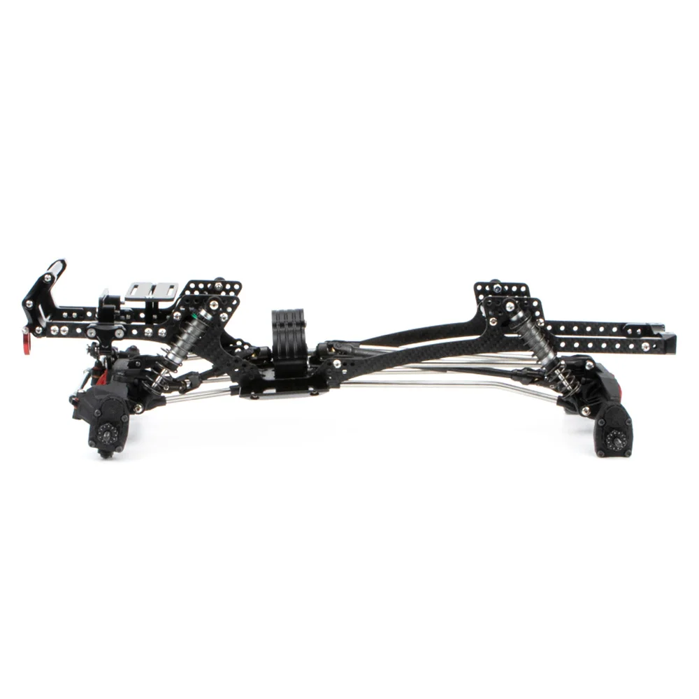 Комплект шасси из углеродного волокна LCG рельсовая коробка передач для 1/10 RC Crawler